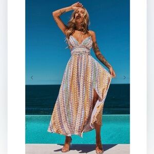 Sage + Paige Keepsake Maxi Dress New Southwestern Western Boho Print